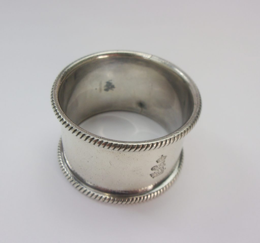 Early Th Century Cunard Line Silver Plated Napkin Ring Sally Antiques