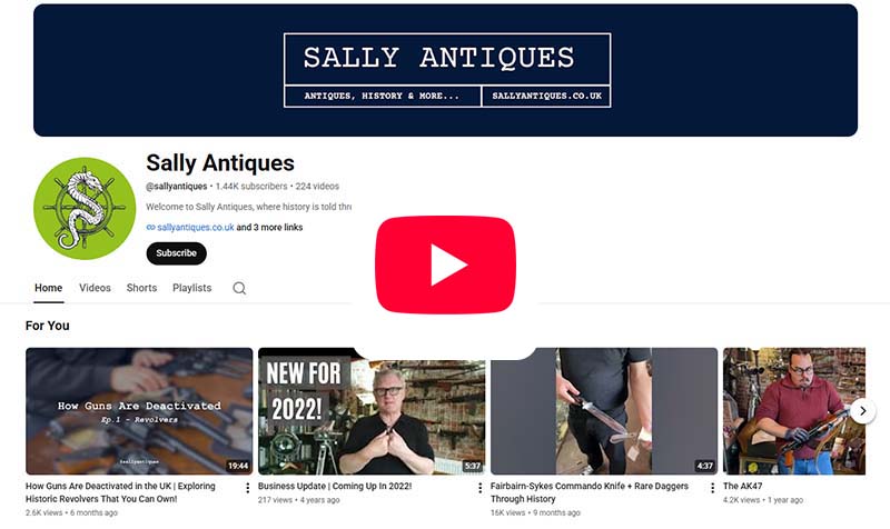 Sally Antiques on YouTube