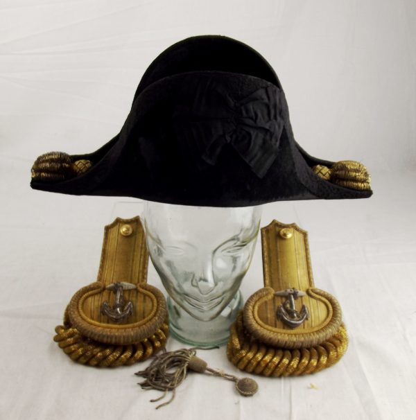 Circa 19th Century British Royal Navy Officer's Bicorn Hat and ...