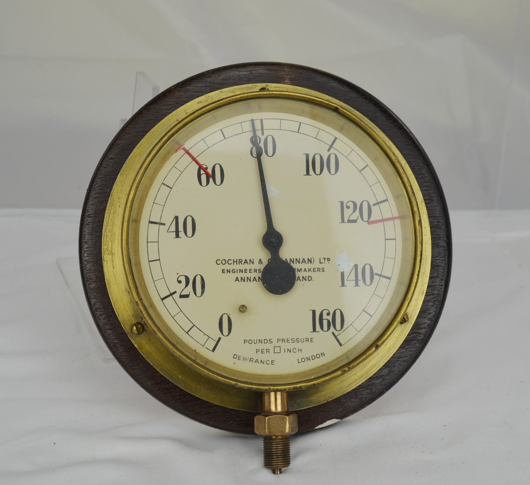 Vintage Brass Boiler Pressure Gauge Cochran & Co Of Scotland - Sally ...