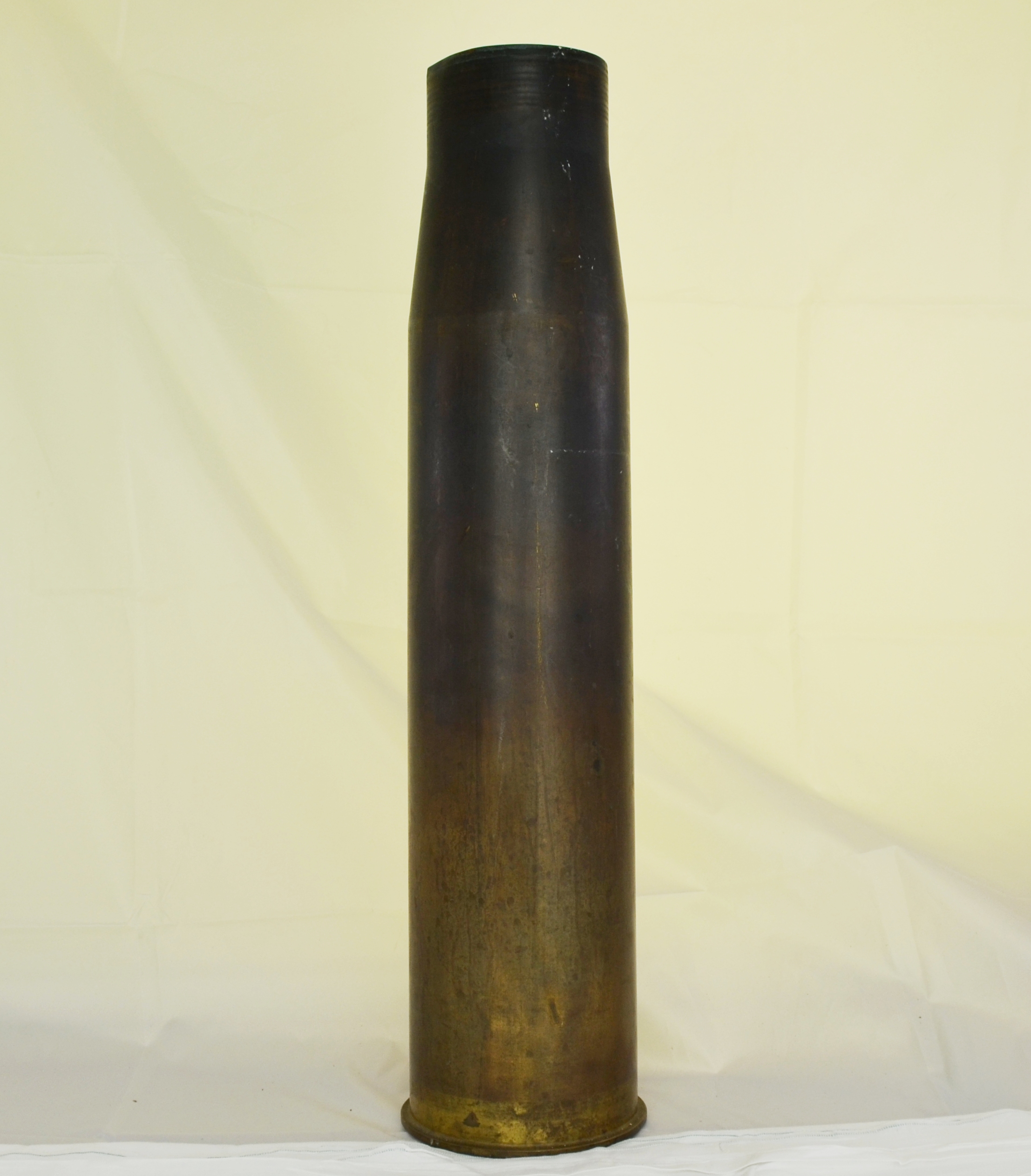 British 4.5 Inch Naval Artillery Brass Shell Case - Sally Antiques