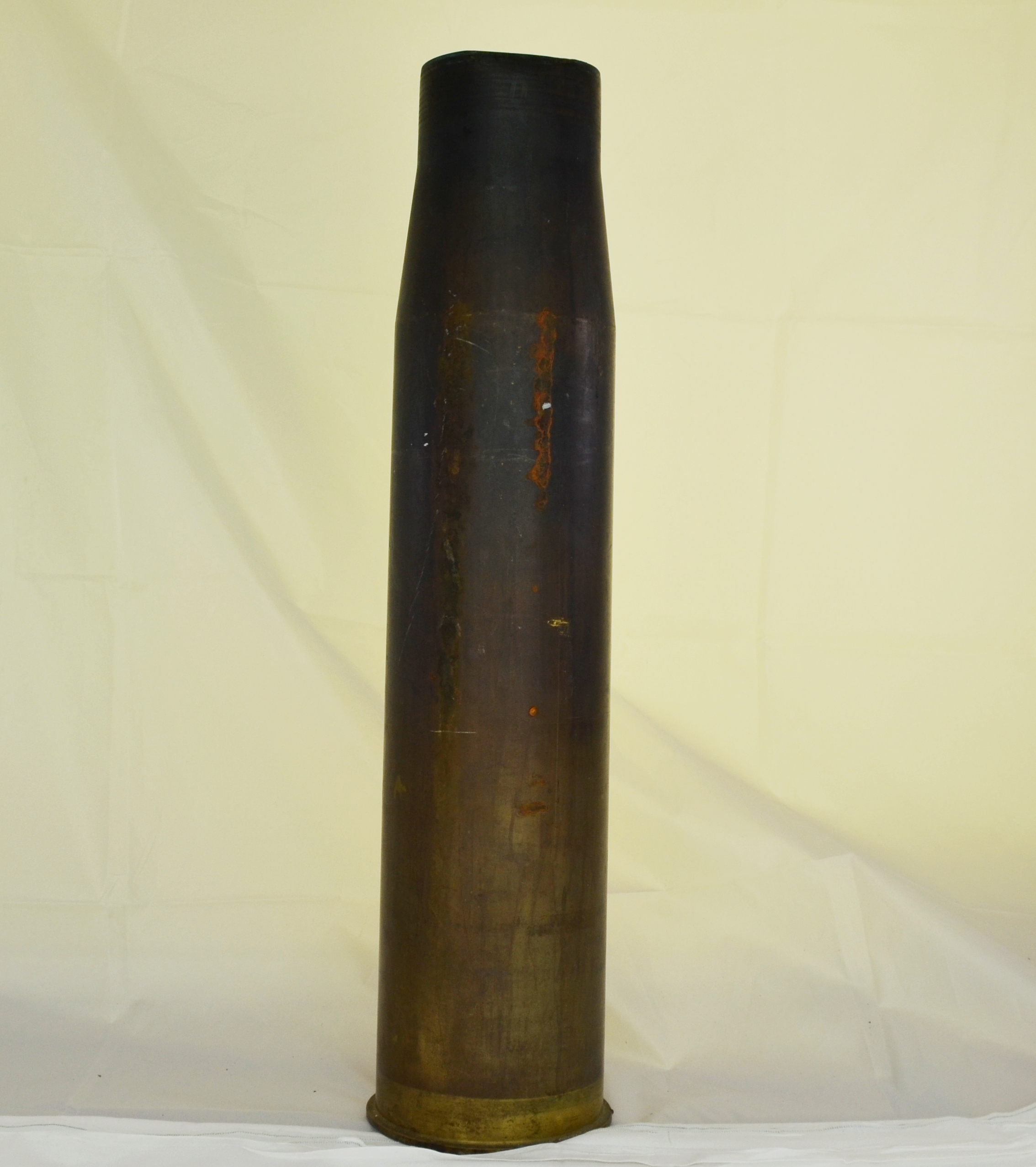 British 4.5 Inch Naval Artillery Brass Shell Case - Sally Antiques