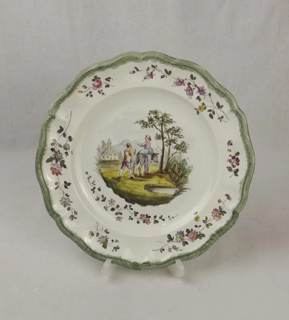 18th Century Veuve Perrin Plate #5 - Sally Antiques