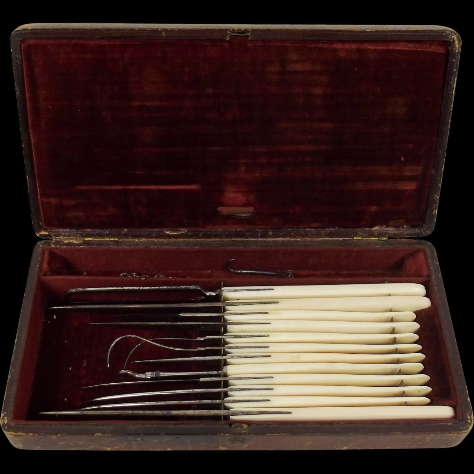 19th Century Cased Surgeons Kit by I & W. Wood - Sally Antiques