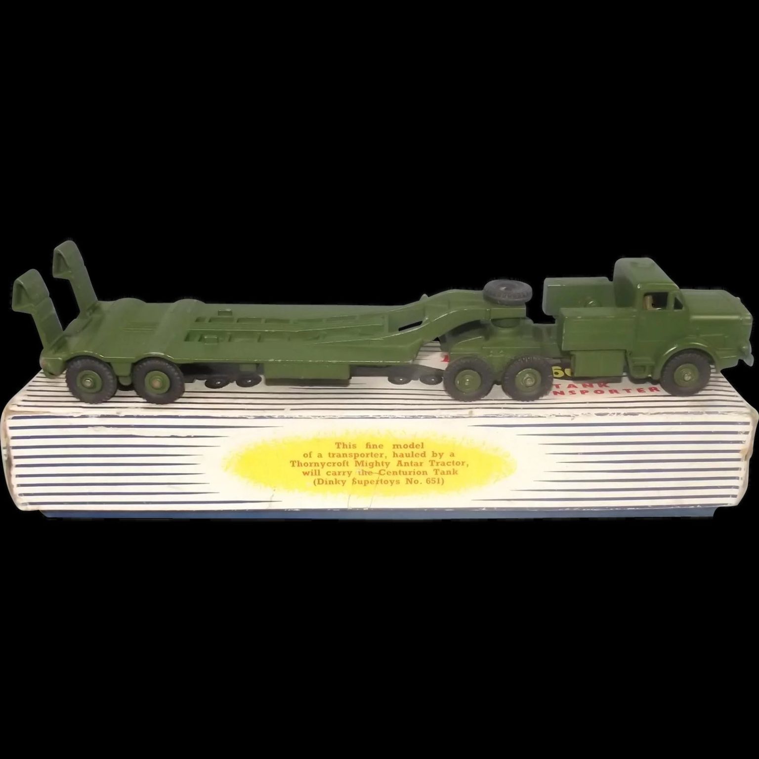 Boxed Dinky 660 Mighty Antar Tank Transporter 1956/64 #2 - Sally Antiques