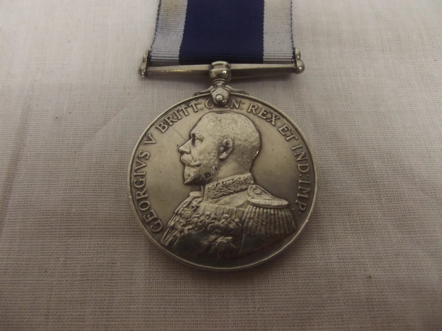 British Military George V Naval Long Service And Good Conduct Medal HMS ...