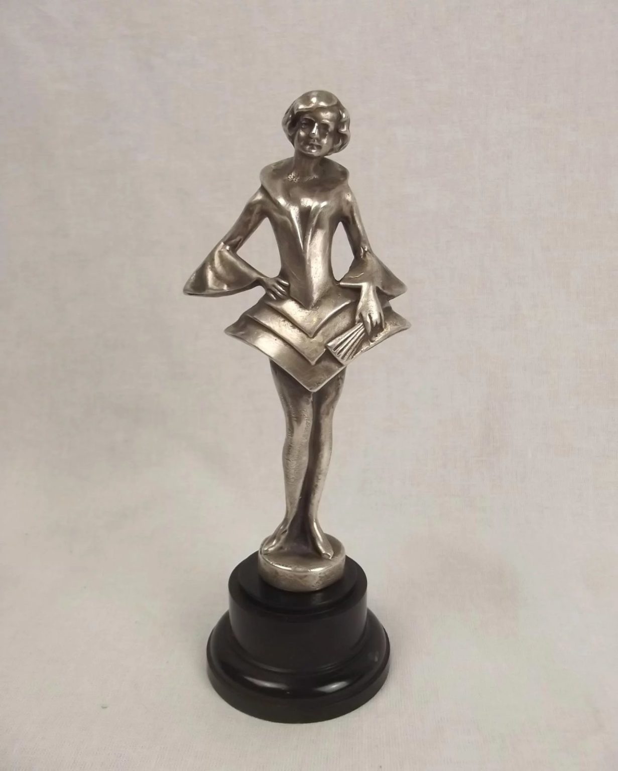 Circa 1931 AEL Chromed Bronze Art Deco Cabaret Girl Car Mascot - Sally ...