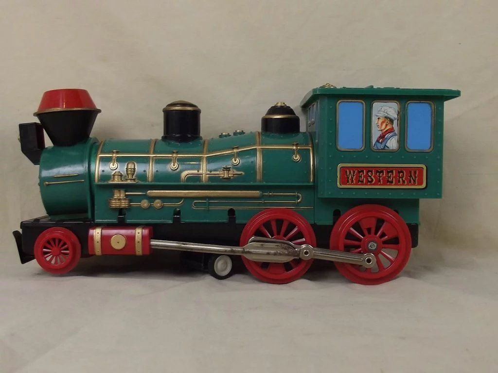 Circa 1970 Marx Battery Operated Whistling Locomotive - Sally Antiques