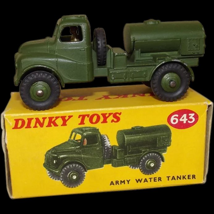 DINKY Reproduction Box 643 Army Water Tanker Box REPRO 