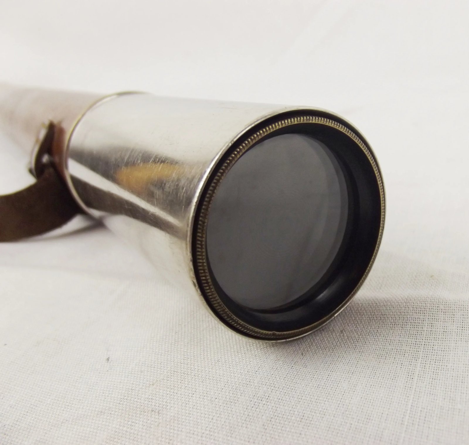 WW2 1942 Dated Broadhurst And Clarkson Brass 3 Draw Telescope