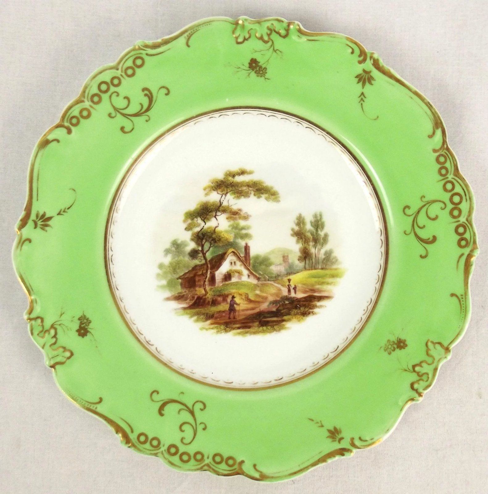 Exquisite Ridgeway Hand Painted Porcelain Plate - Sally Antiques