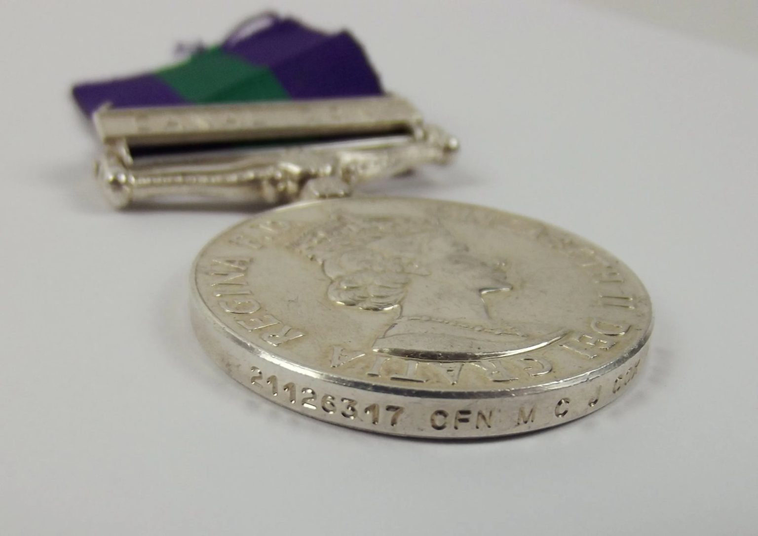 General Service Medal With Canal Zone Clasp To 21126317 CFN M.C.J. COX ...