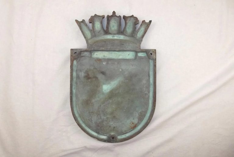 HMS Tartar Bronze Ships Crest - Sally Antiques