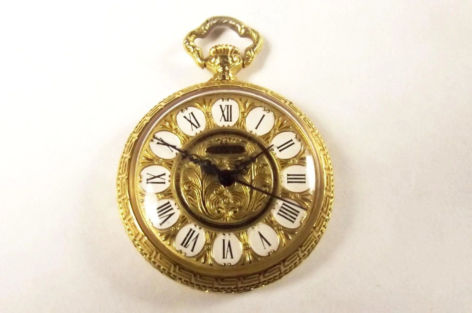 Ladies Fine 18ct Gold Ornate Algex Made Pocket Watch - Sally Antiques