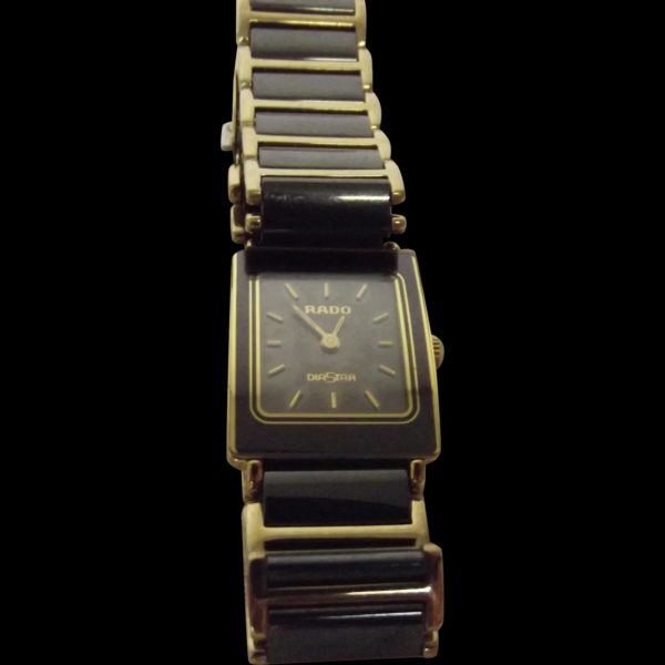 Ladies Rado Diastar 153.0283.3 Ceramic And Gold Plated Wristwatch