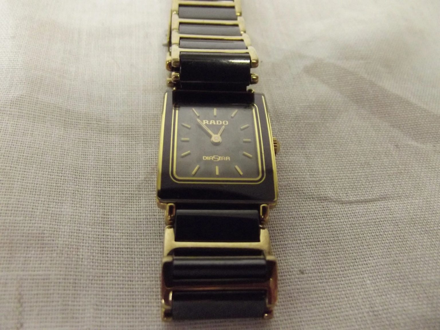 Ladies Rado Diastar 153.0283.3 Ceramic And Gold Plated Wristwatch ...