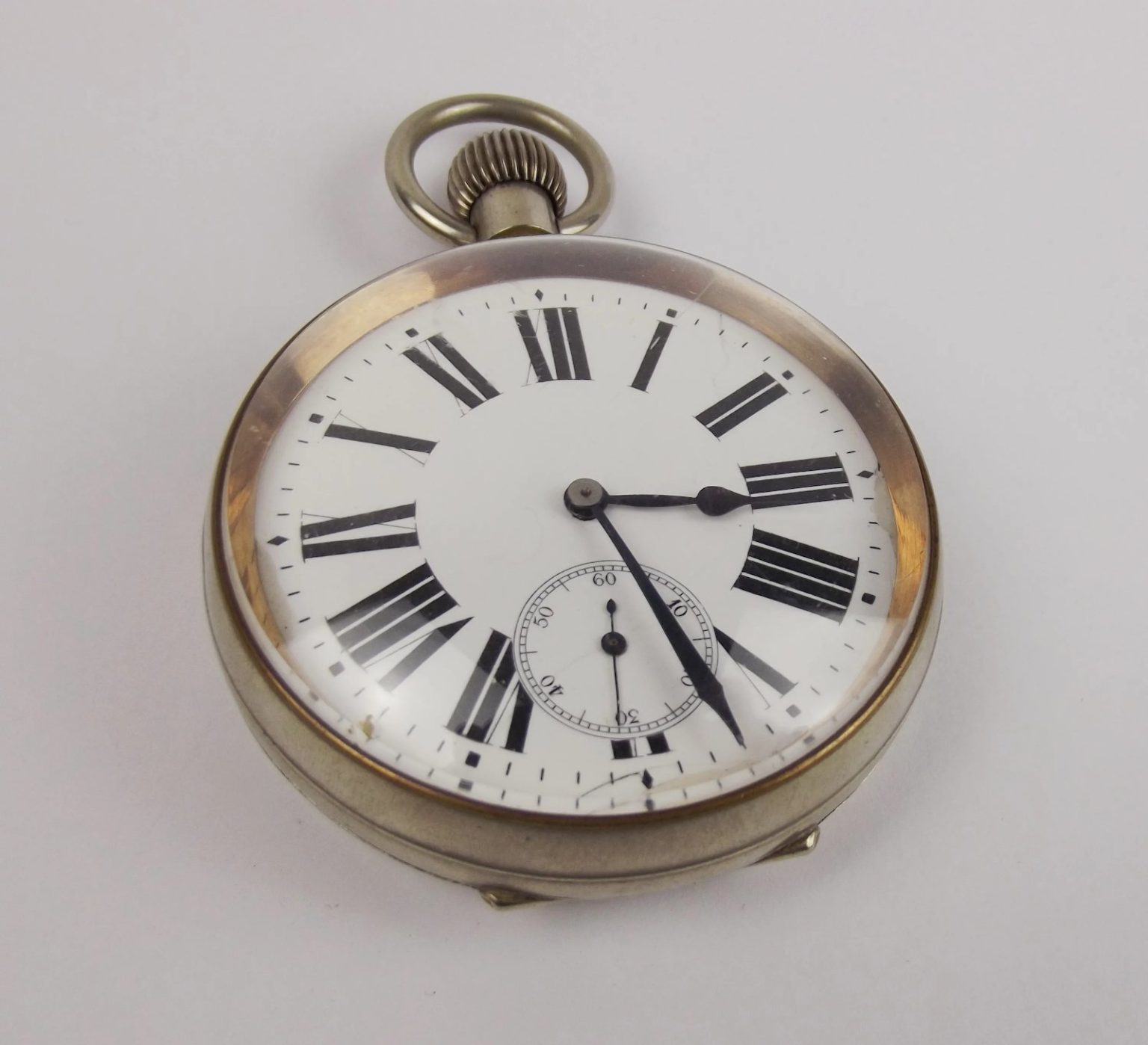 Large Argentan Goliath Pocket Watch - Sally Antiques