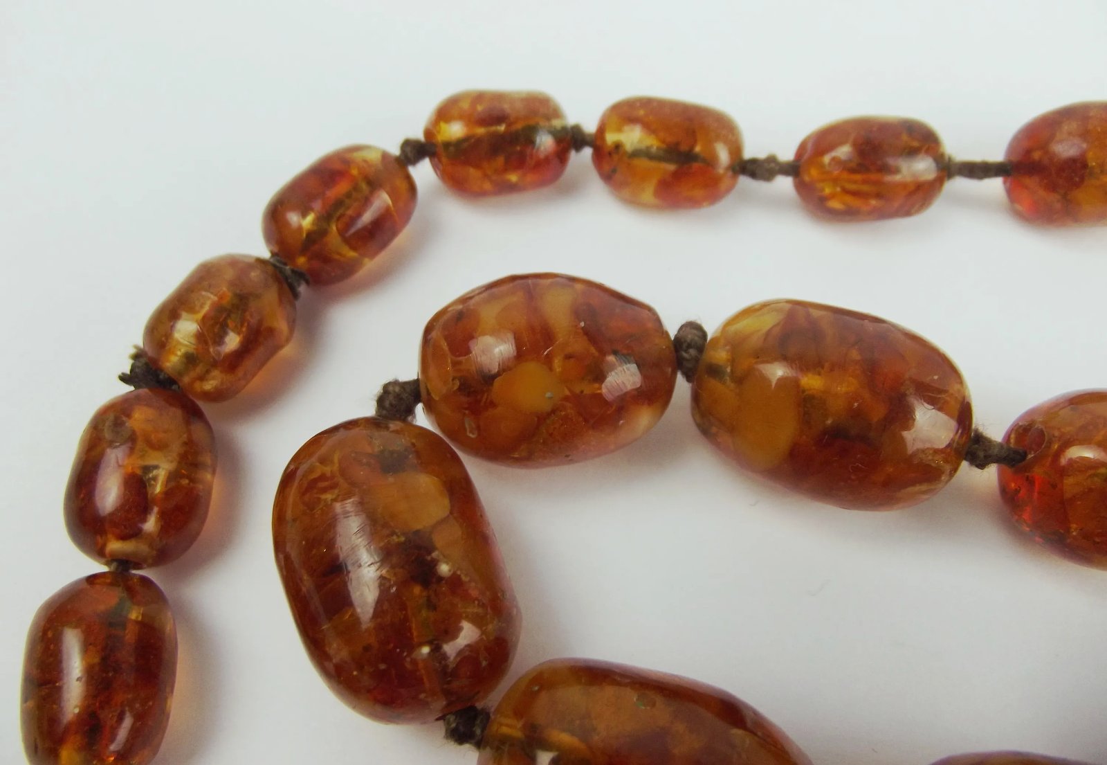 14K Gold Filled Genuine Vintage Baltic Amber Necklace Butterscotch Polish  老琥珀 | eBay