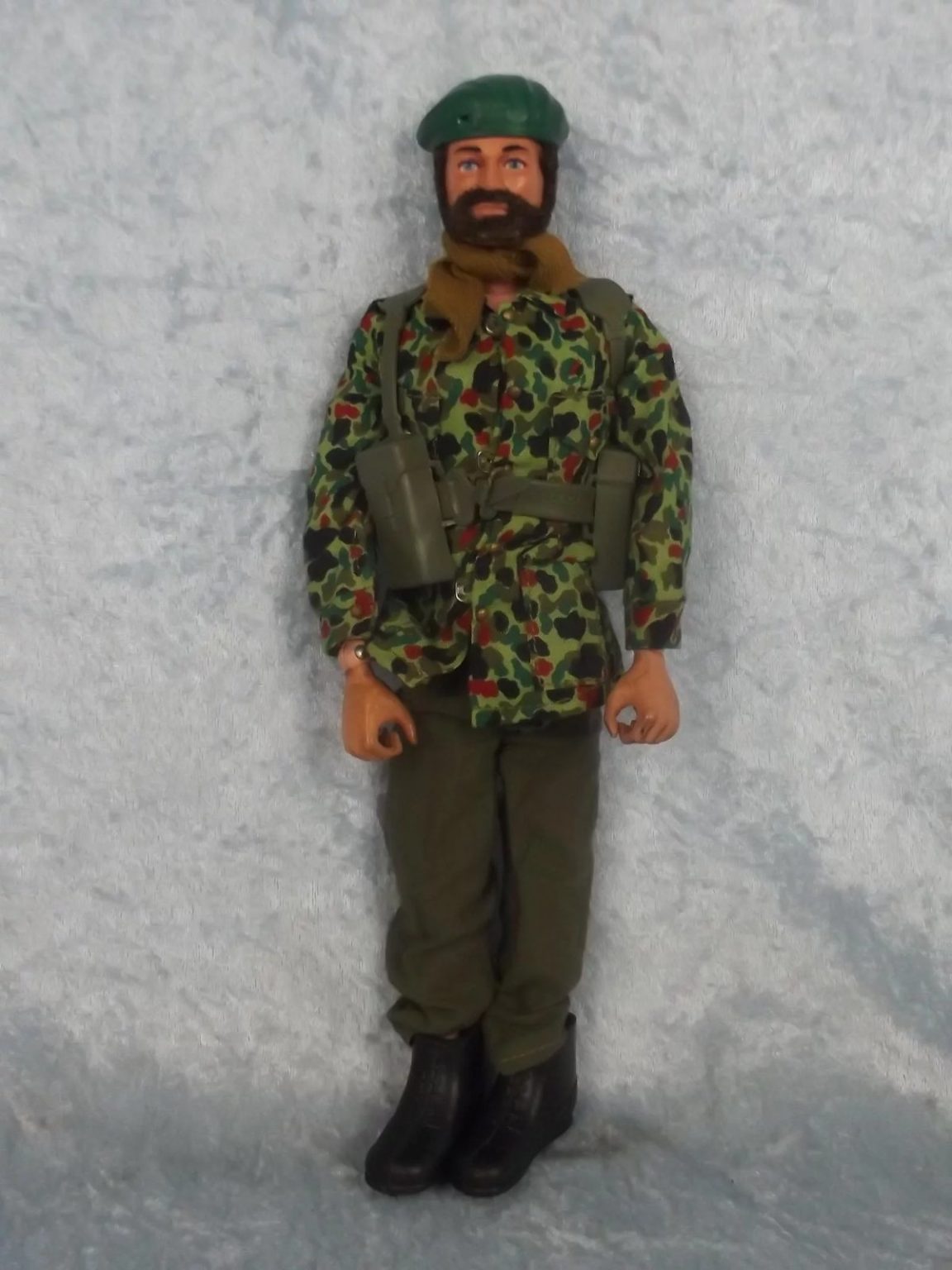 Palitoy Circa 1973 Flock Hair Action Man & Royal Marines Combat Uniform ...