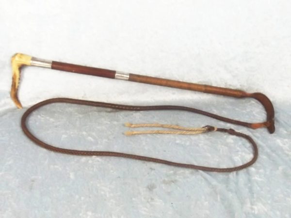 Silver Mounted London 1932 Riding Whip By Swain & Adeney Ltd