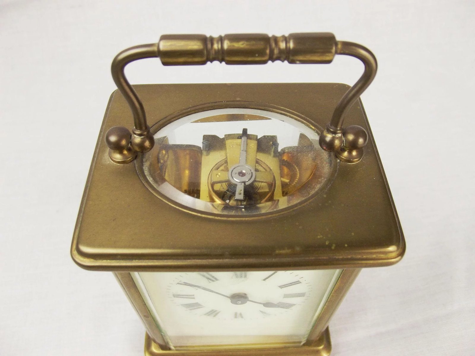 Vintage Brass Carriage Clock - Sally Antiques