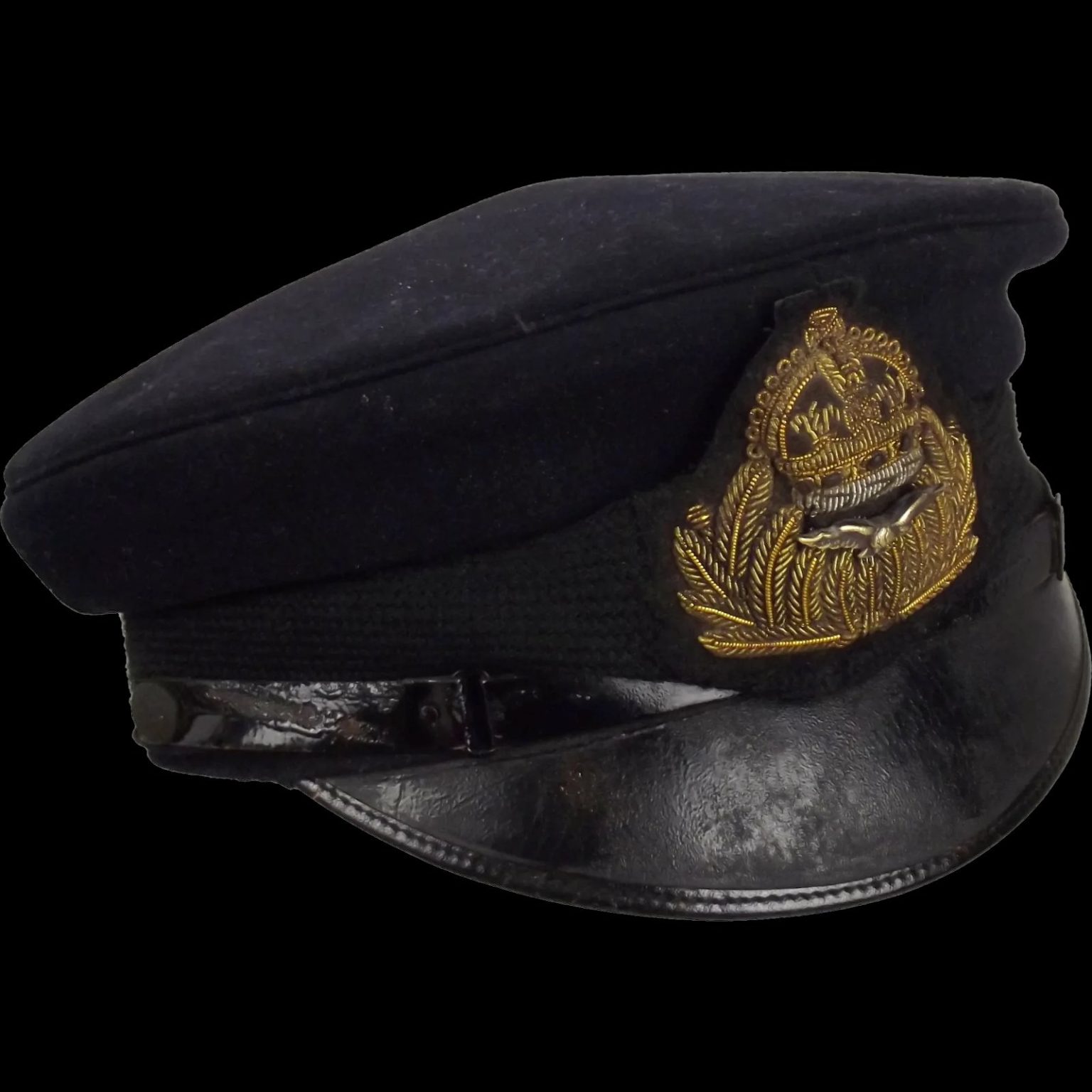 WW1 Royal Naval Air Service Officers Dress Cap #2 - Sally Antiques