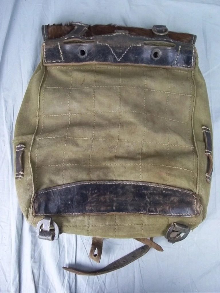 WW2 German Model 1939 Pony Fur Tournister Backpack 1943 Dated - Sally ...