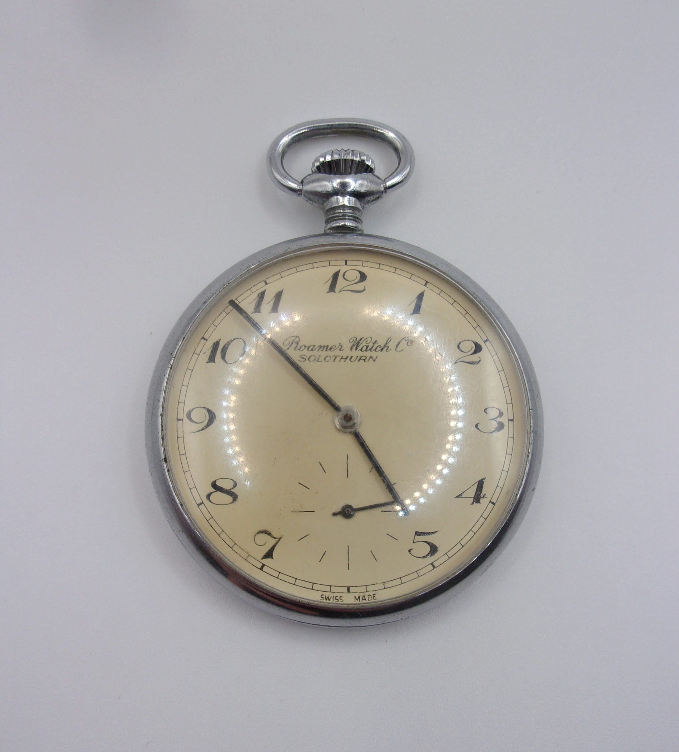 Mid 20thC Gents Roamer Watch Co. Open Faced Pocket Watch - Sally Antiques