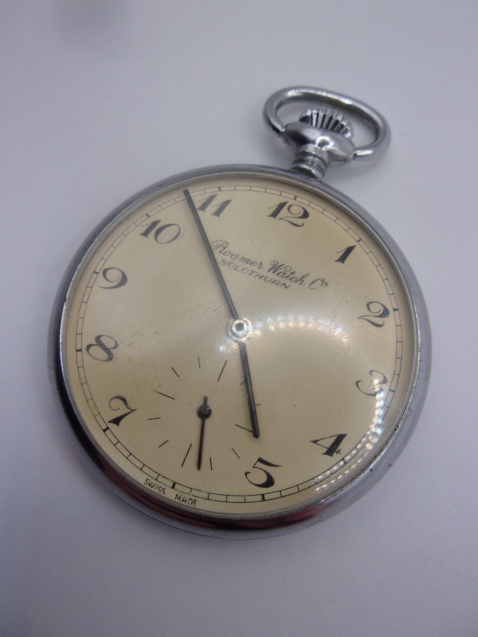 Mid 20thC Gents Roamer Watch Co. Open Faced Pocket Watch - Sally Antiques