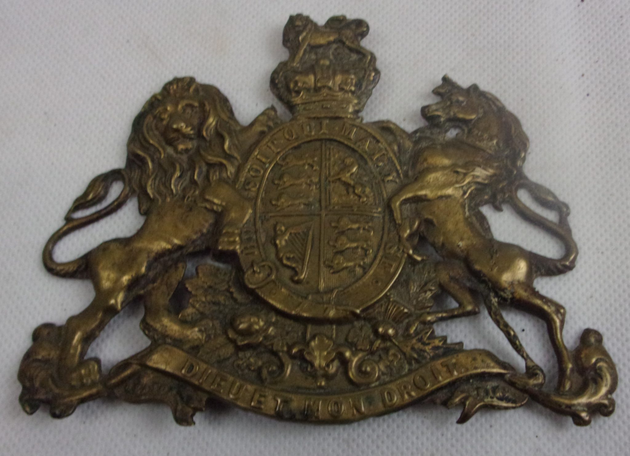 Antique Victorian Gilt Brass Shako Plate For The General Service Corps ...