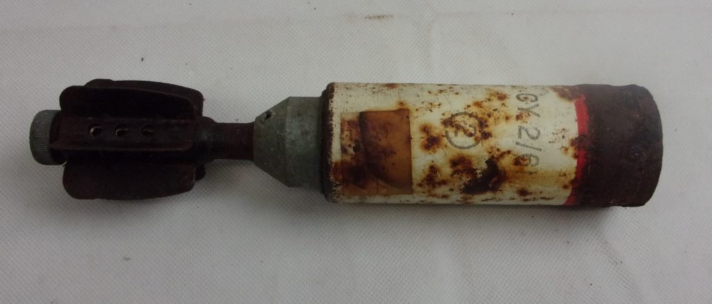 British Army Inert 2 Inch Mortar Illumination Shell Case - Sally Antiques