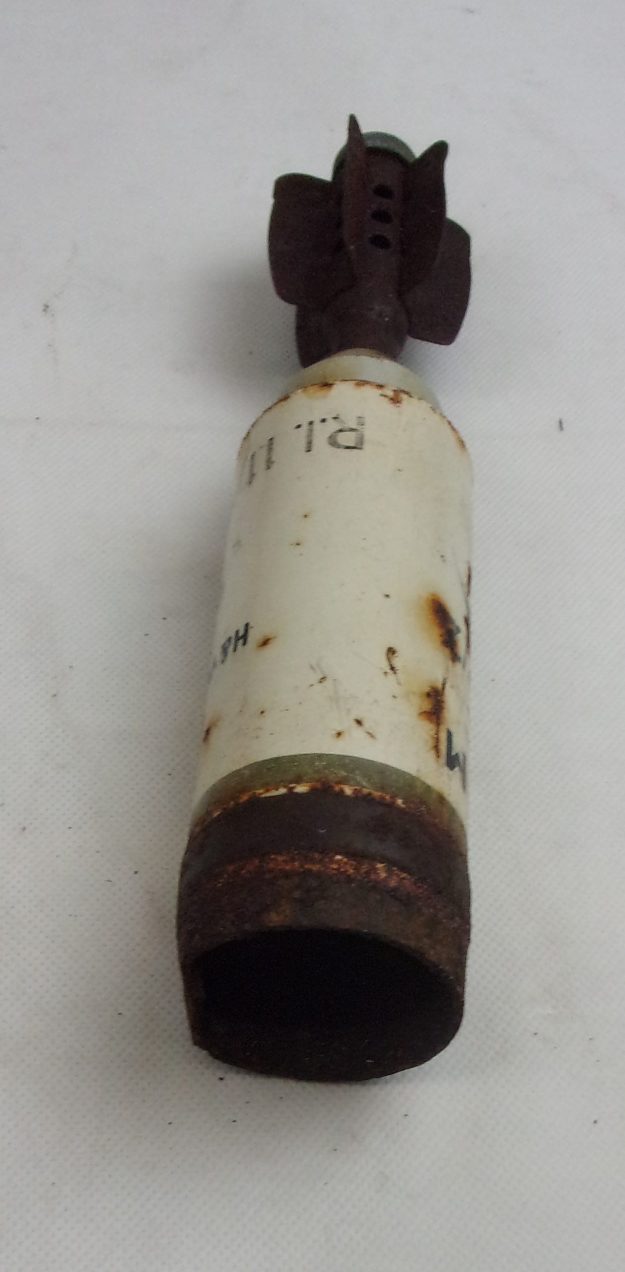 British Army Inert Inch Mortar Illumination Shell Case #3 Sally Antiques