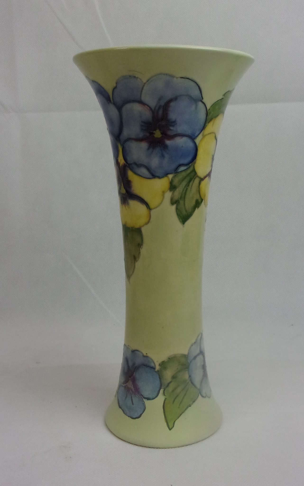 Circa 1914-16 William Moorcroft Blue And Yellow Pansy Design Tall ...