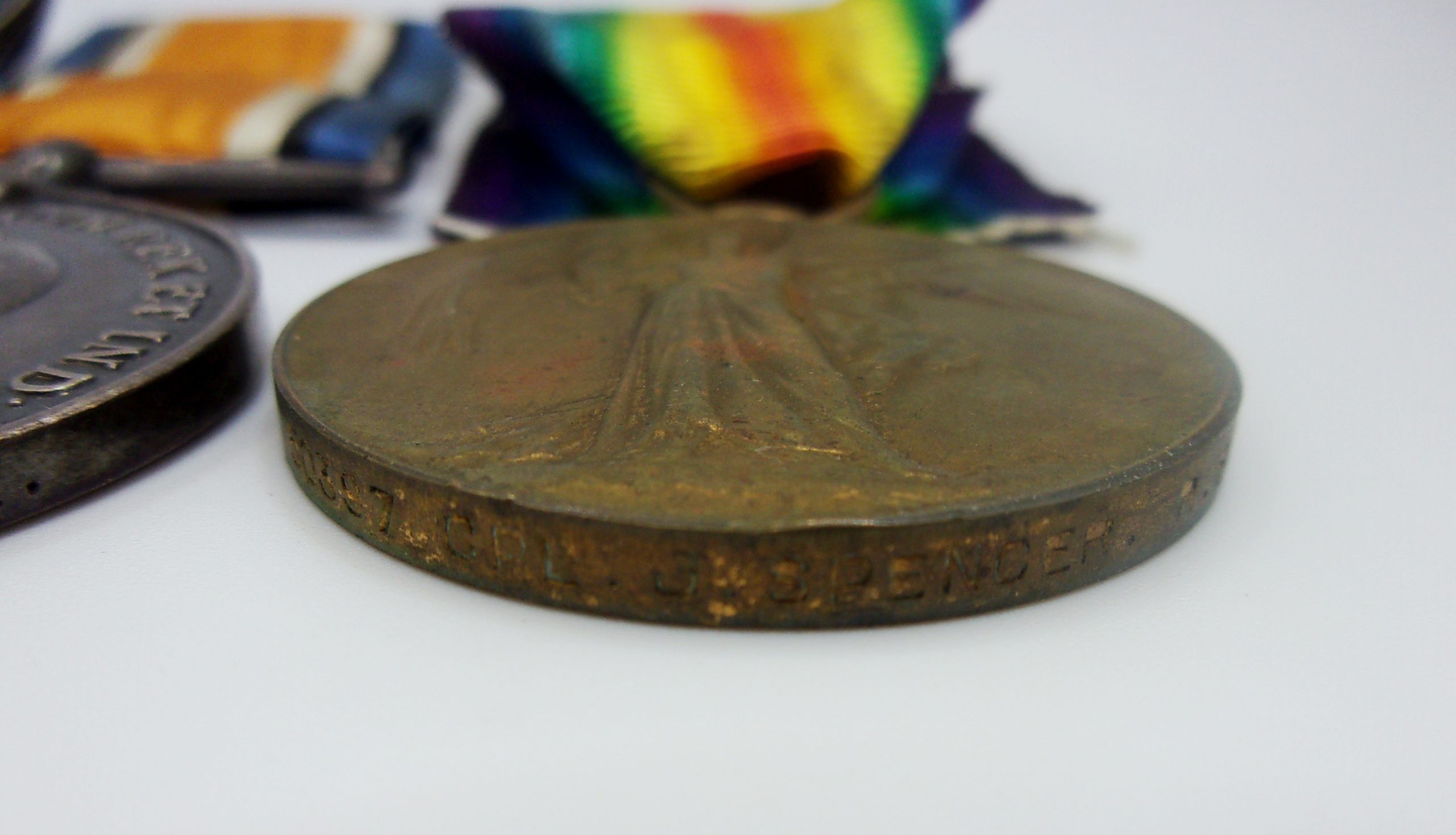 Ww1 1914 15 Medal Trio Cpl J Spencer Royal Engineers Sally Antiques