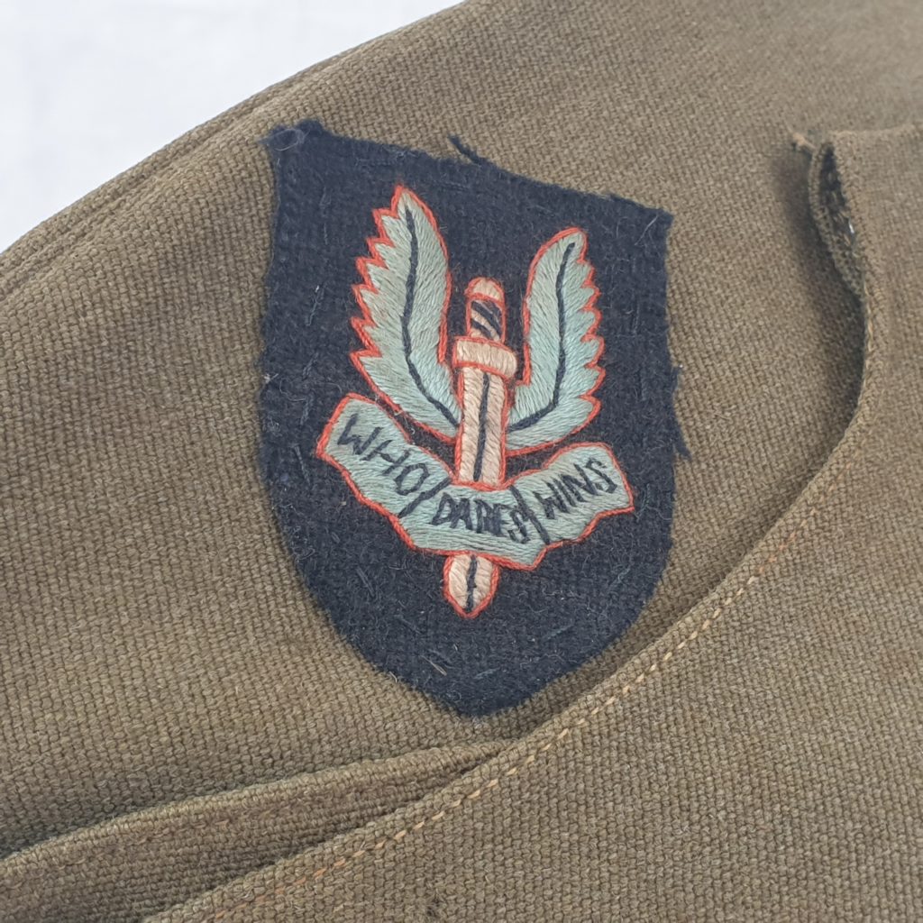 Circa WW2 British Army Forage Side Cap With SAS Cloth Patch - Sally ...