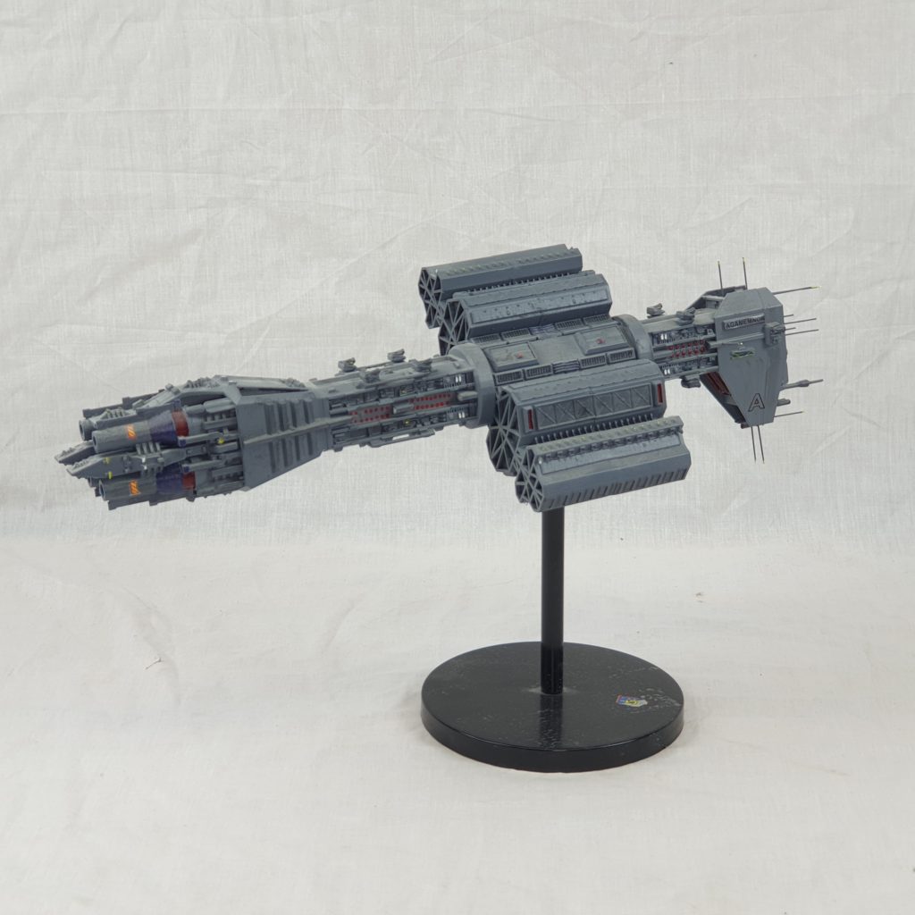 3D Printed Handbuilt And Painted Model Of The Babylon 5 Agamemnon Omega ...