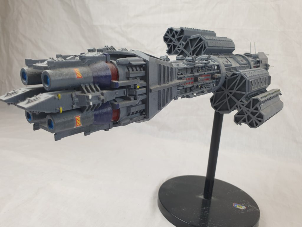 3D Printed Handbuilt And Painted Model Of The Babylon 5 Agamemnon Omega ...