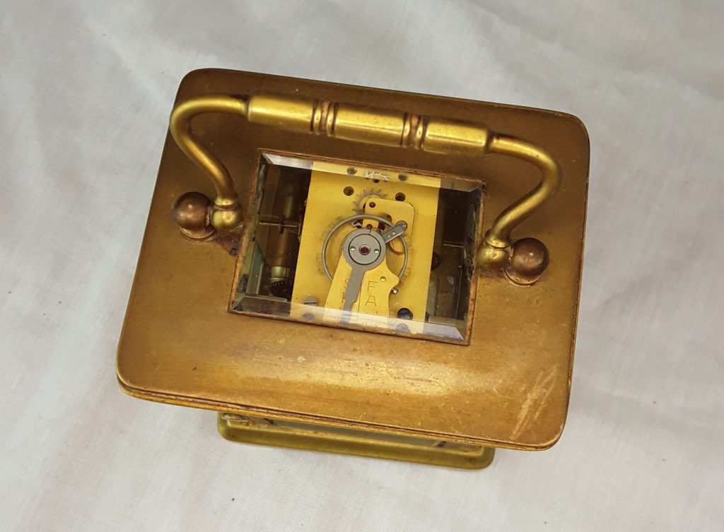 Circa 1870 Elkington & Co. Ltd. Brass Carriage Clock - Sally Antiques