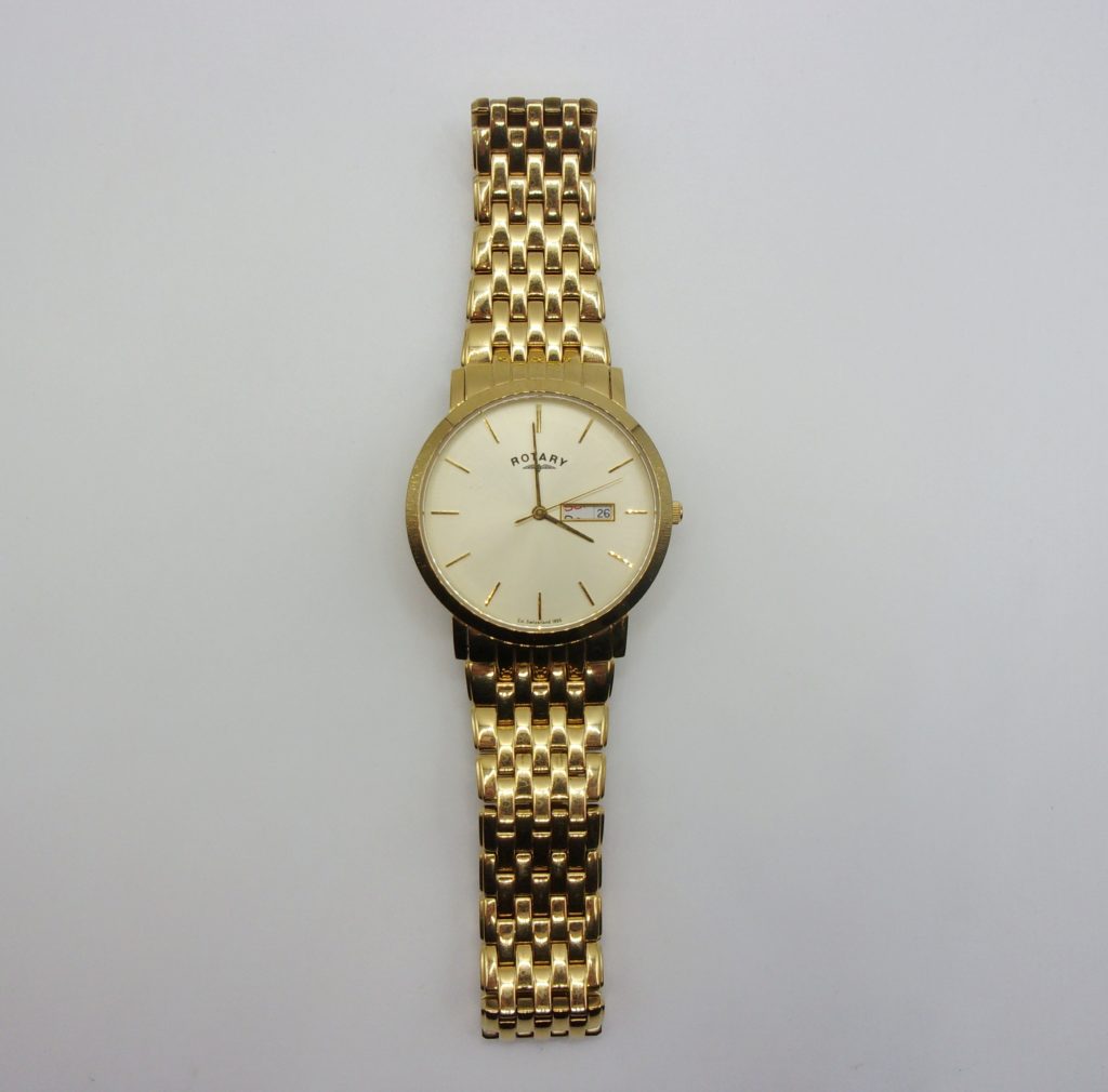 Gents Gold Plated Rotary Quartz Wristwatch - Sally Antiques