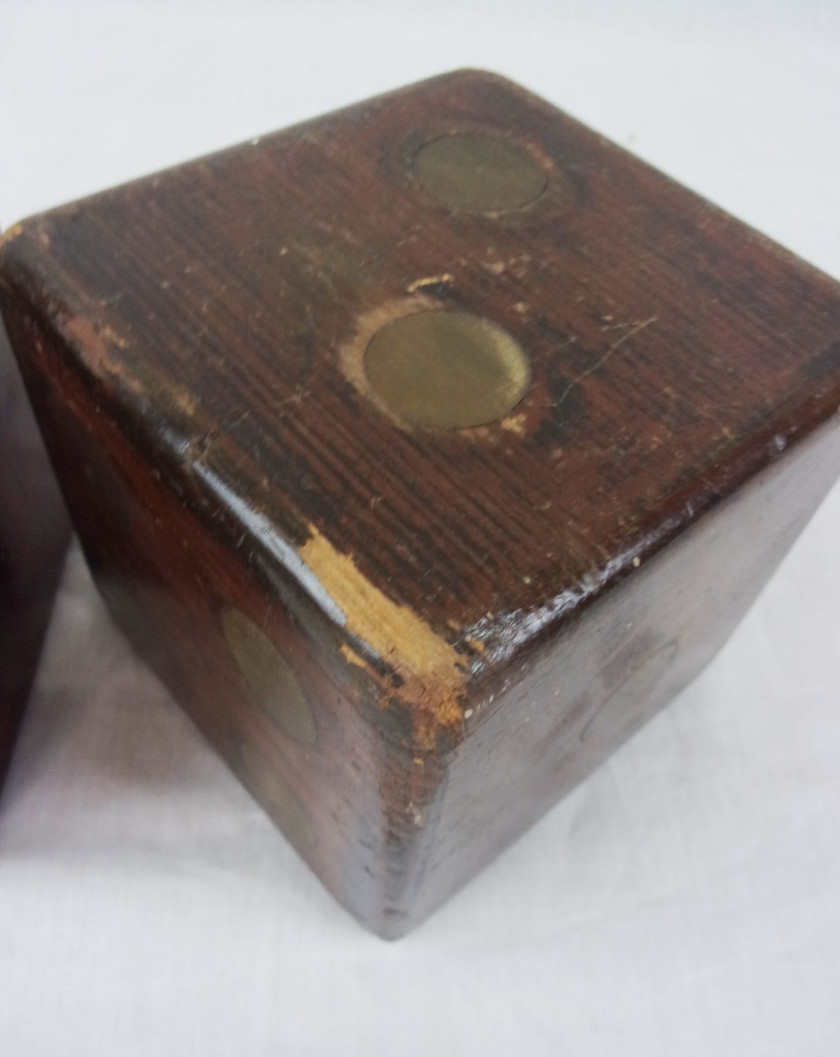 Victorian French Large Wooden Dice - Sally Antiques