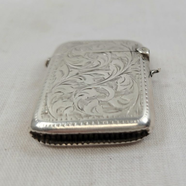 Birmingham 1904 Silver Vesta Case - Sally Antiques