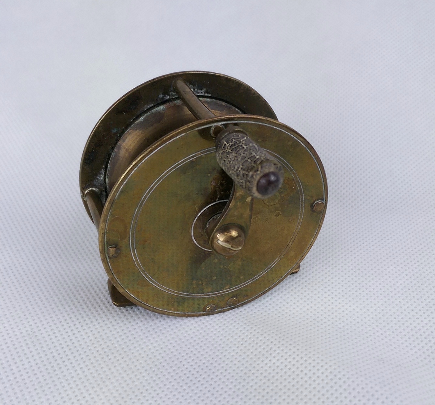 Vintage Brass Fly Fishing Reel - Sally Antiques