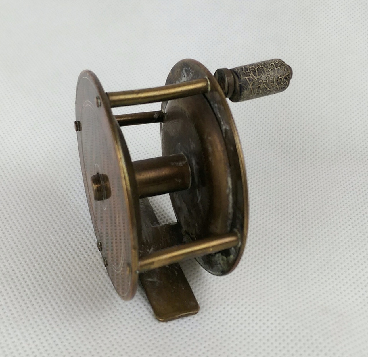 Vintage Brass Fly Fishing Reel - Sally Antiques