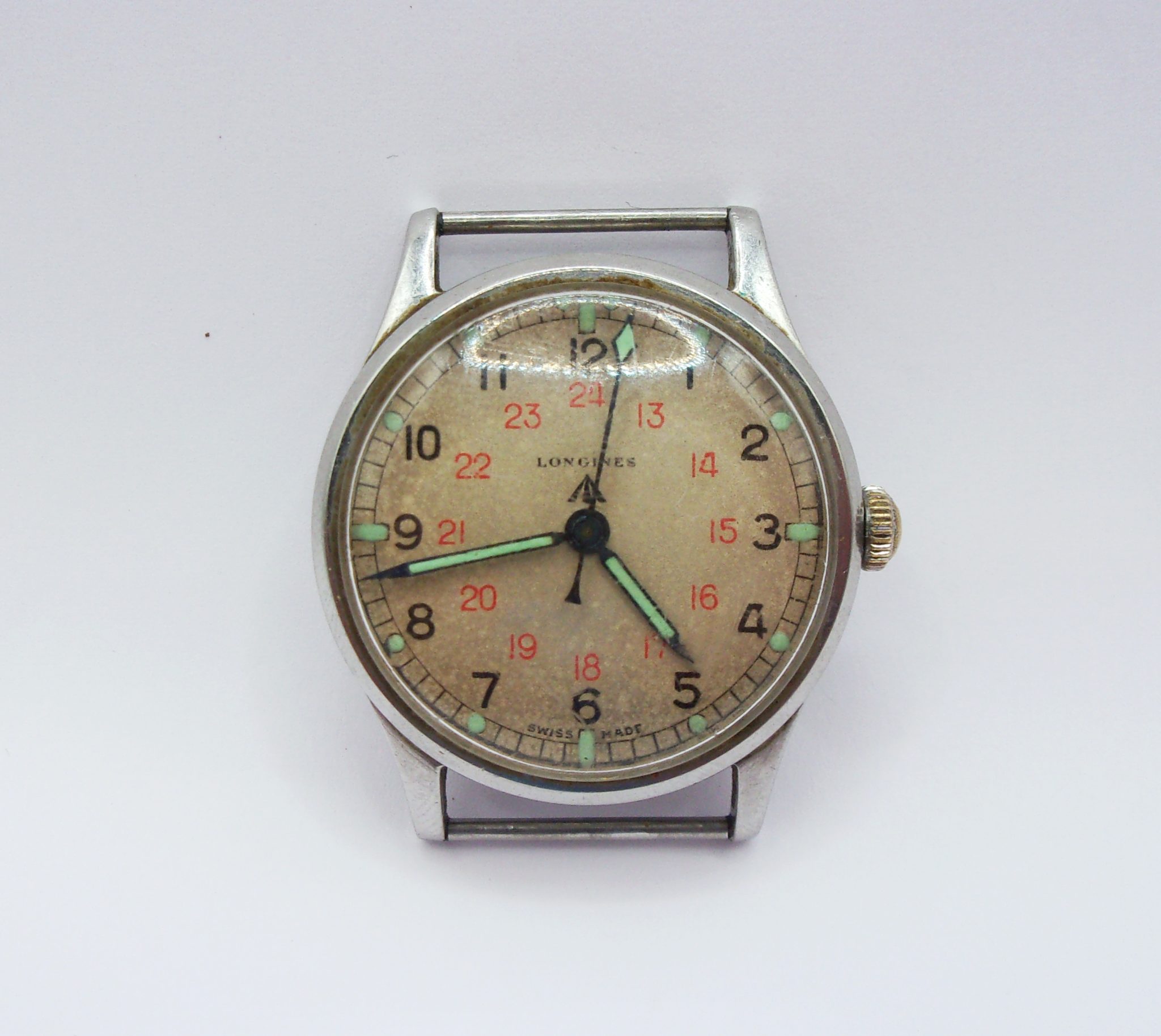 WW2 Longines CAL.12L Military Watch - Sally Antiques
