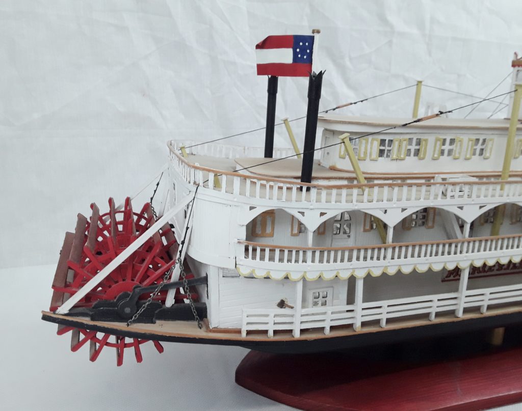 Scratch Built Static Model Of A Missiissippi Paddle Steamer ‘Marieville ...