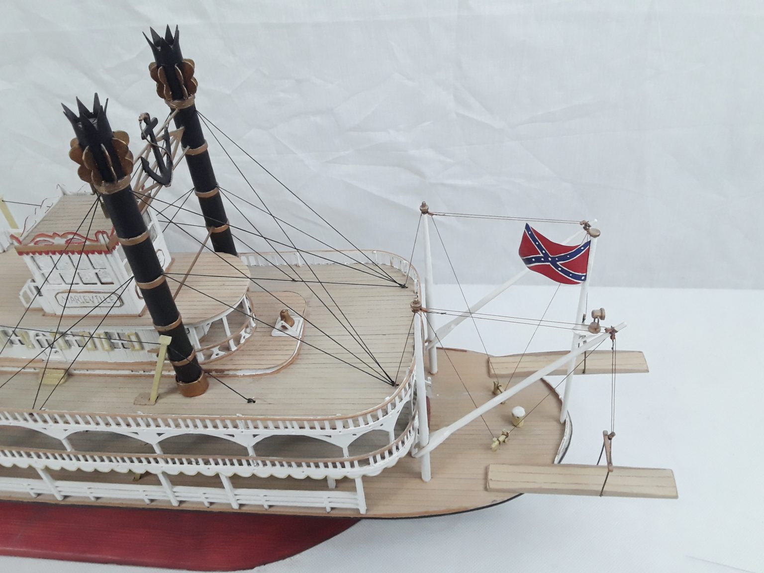 Scratch Built Static Model Of A Missiissippi Paddle Steamer ‘Marieville ...