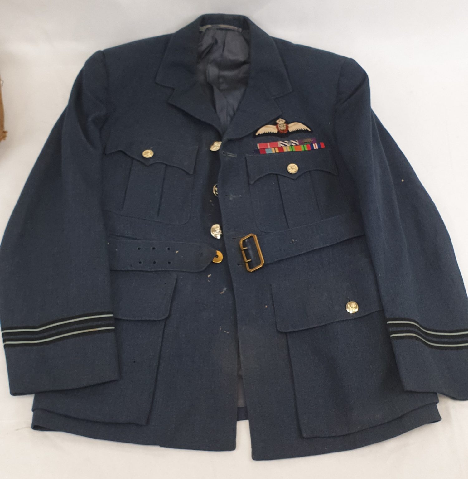 WW2 RAF Pilor Ace In A Day F/Lt. C. Dyson OBE, DFC, GSM Uniform Set ...