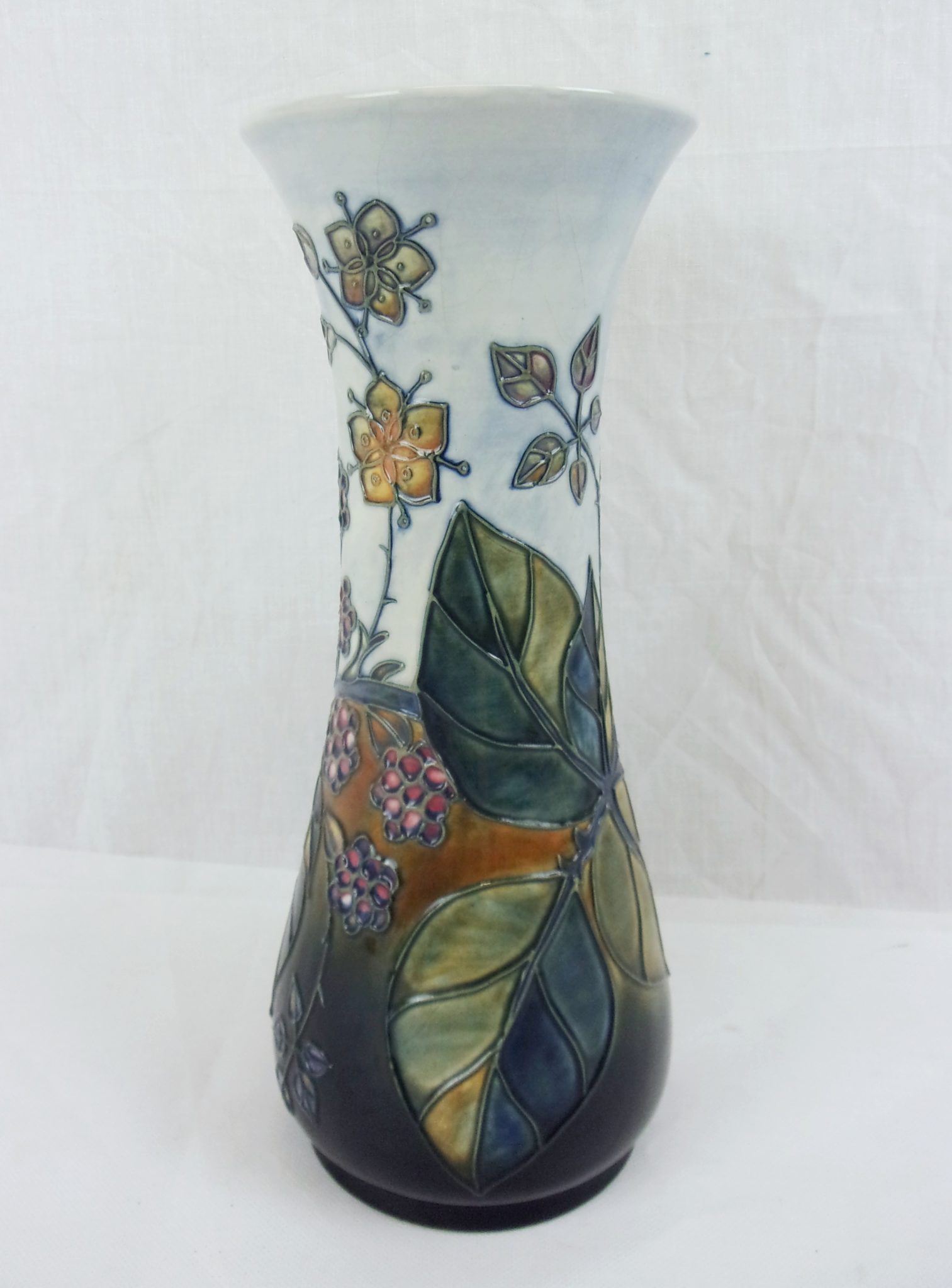 Moorcroft Blackberry Bramble Pattern Large Vase* - Sally Antiques