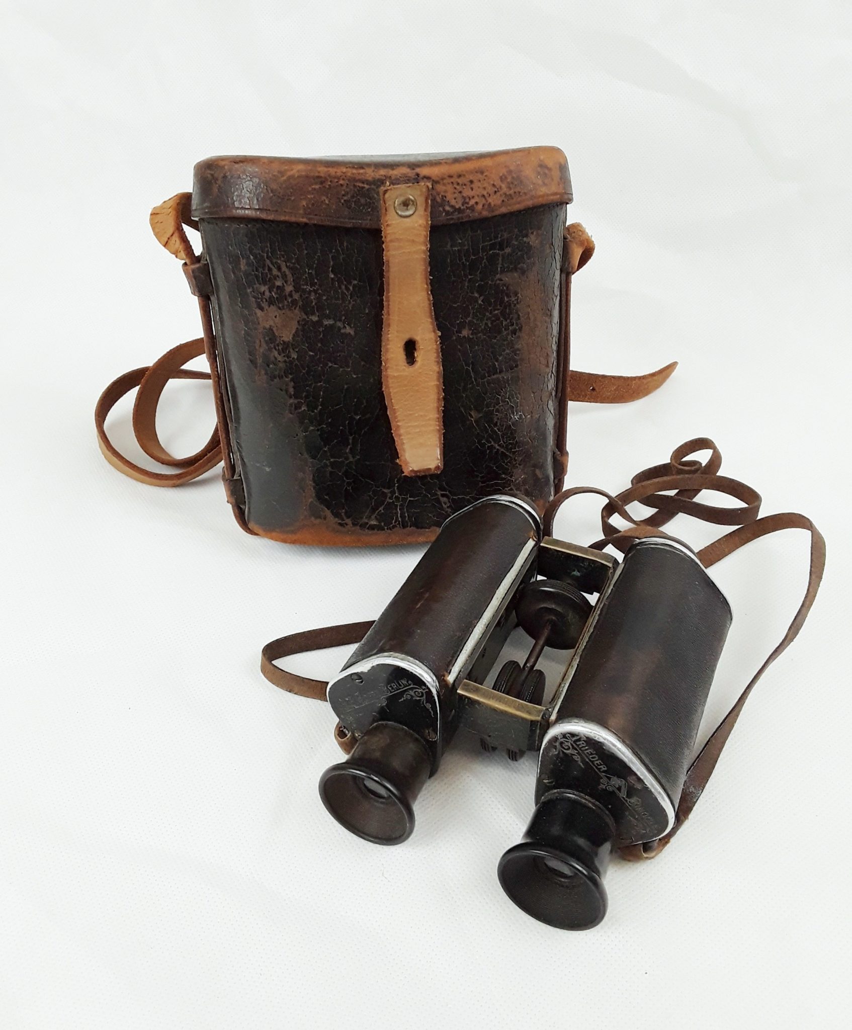 Circa WW1 German Trench 12x20 Binoculars By C. P. Goertz With Case ...