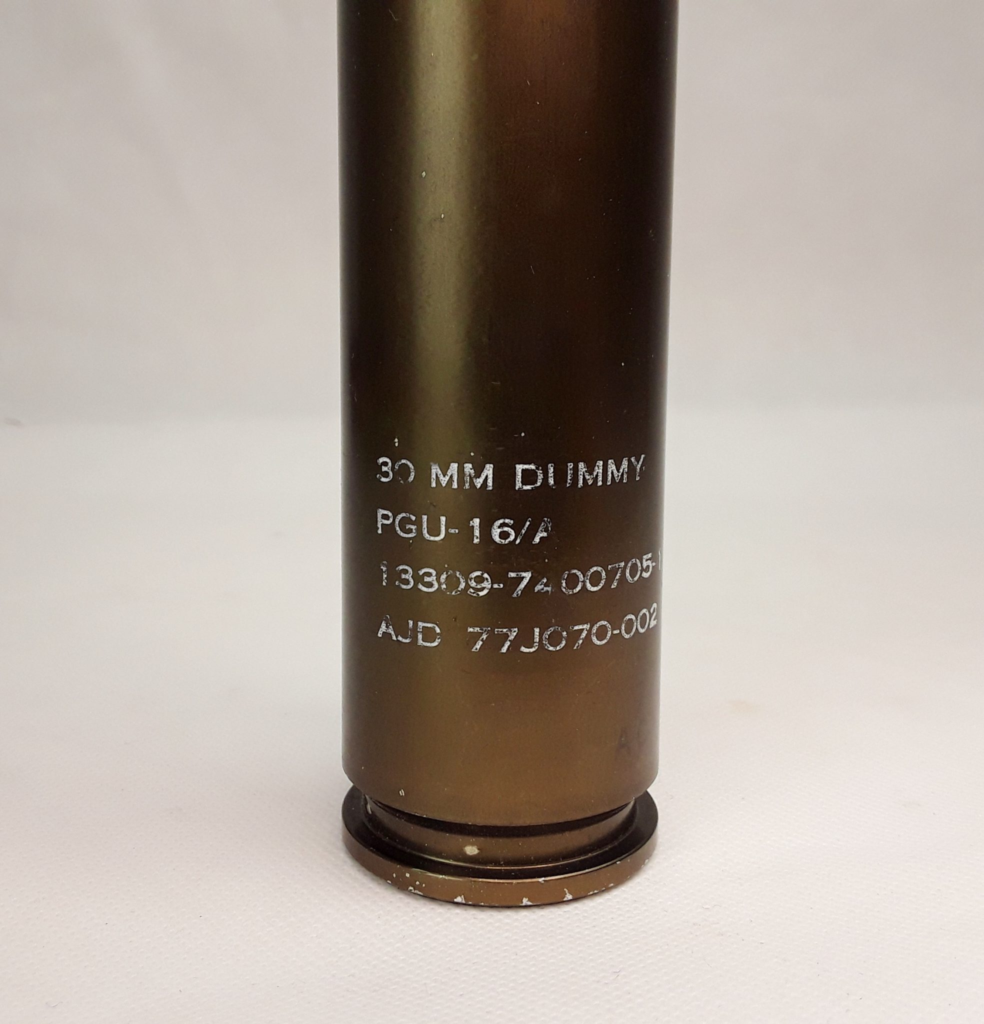 USA 30mm PGU 16A Dummy Ammunition Round - Sally Antiques